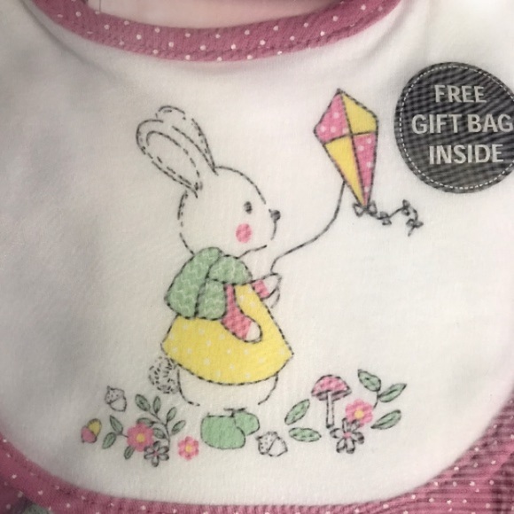 NWT BABY GIRLS’ BUNNY RABBIT 6-PIECE LAYETTE SET - Picture 4 of 11